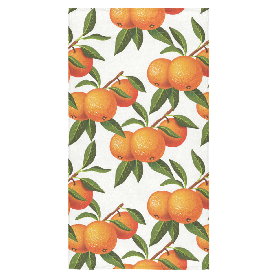 Oranges pattern background Bath Towel