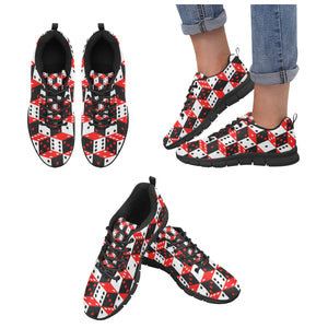 Dice Pattern Print Design 02 Women's Sneaker Shoes