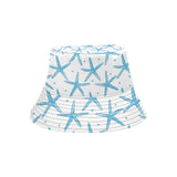 Watercolor starfish pattern Unisex Bucket Hat