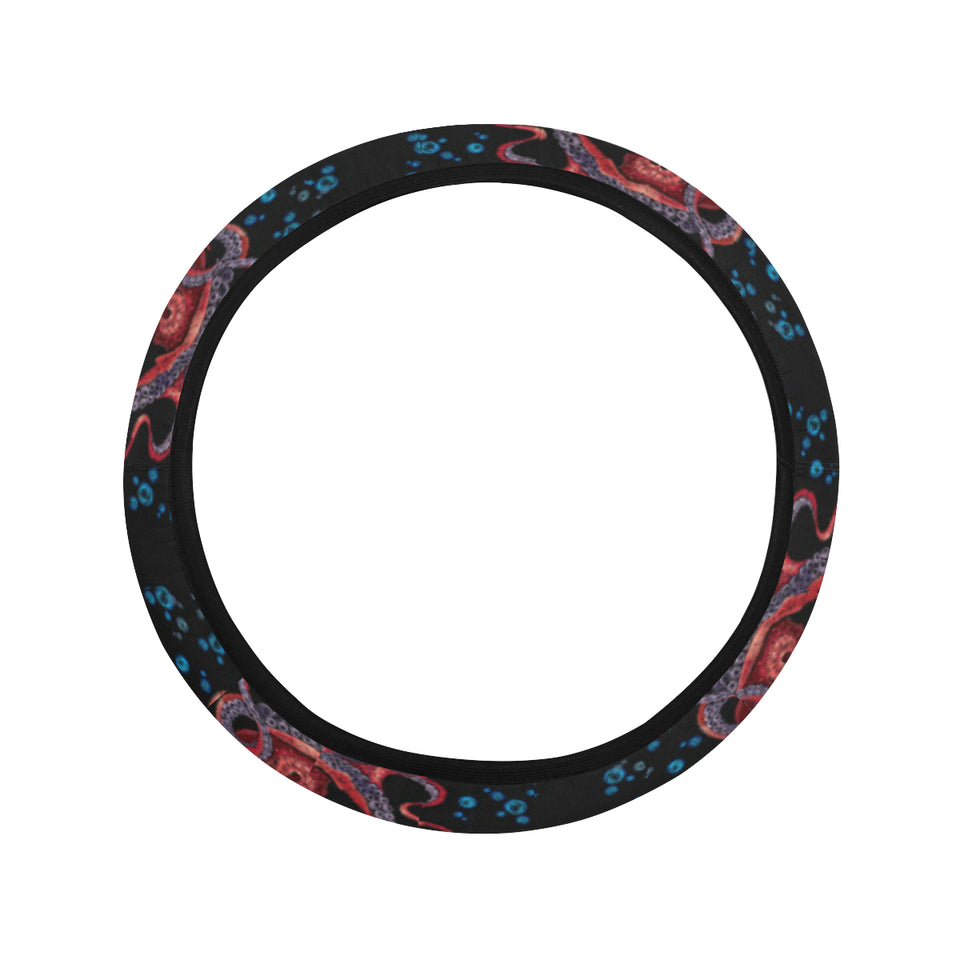 Octopus sea wave tropical fishe pattern Car Steering Wheel Cover