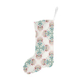 Square floral indian flower pattern Christmas Stocking