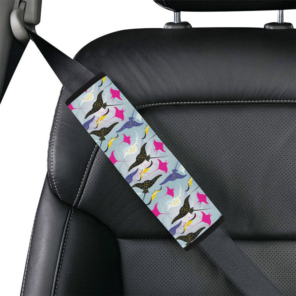 Stingray Pattern Print Design 01 Car Seat Belt Cover