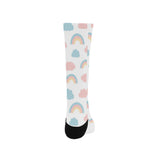 Cute rainbow clound pattern Crew Socks
