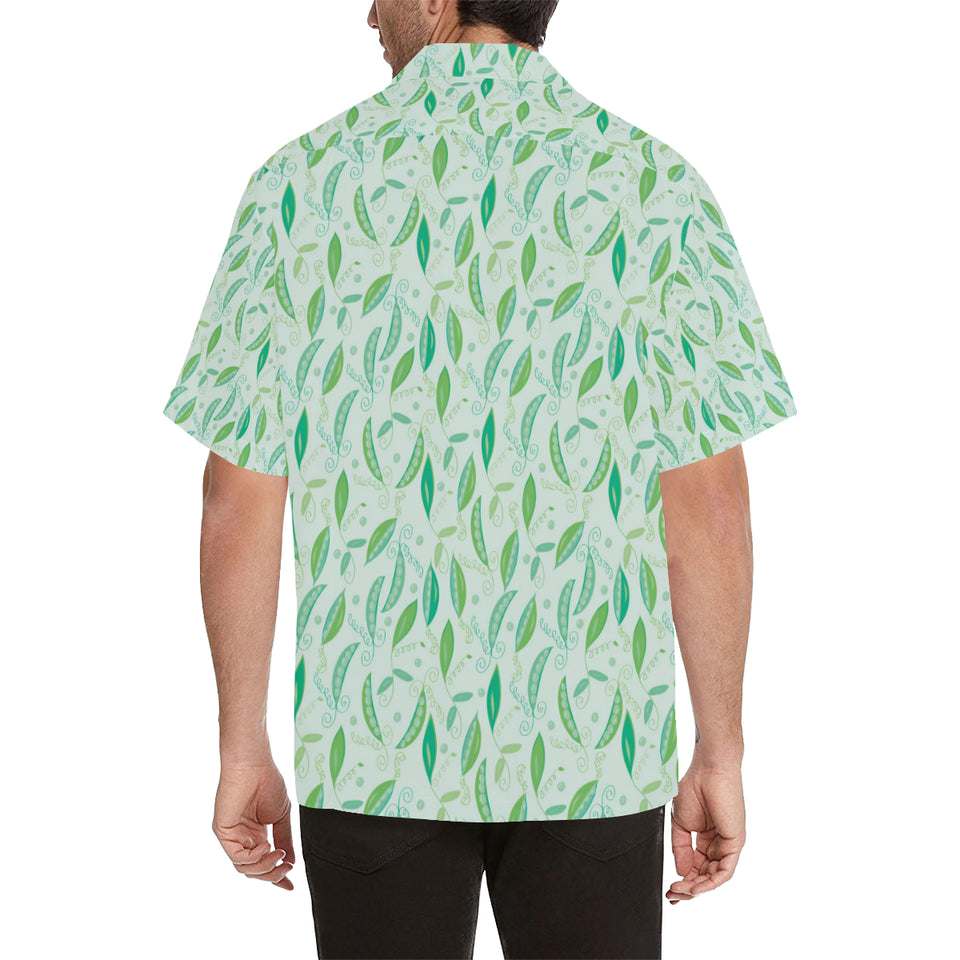 Green Peas Pattern Print Design 01 Men's All Over Print Hawaiian Shirt (Model T58)