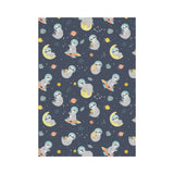 Cute sloth astronaut star planet rocket pattern House Flag Garden Flag