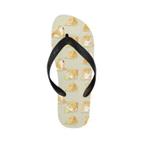 Cute fat shiba inu dog pattern Unisex Flip Flops