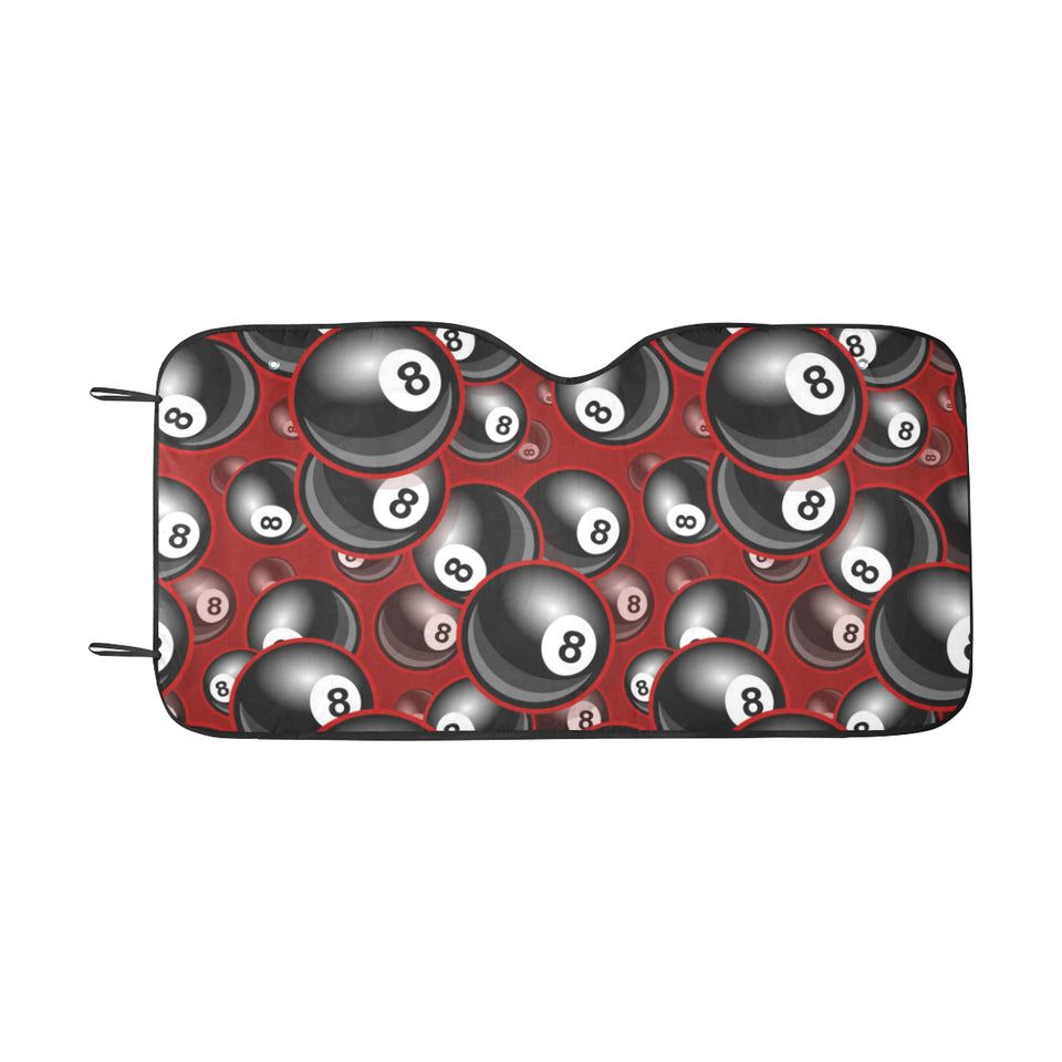 Billiard Ball Pattern Print Design 05 Car Sun Shade