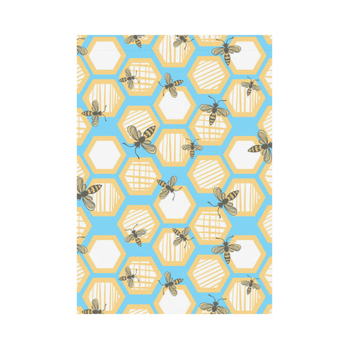 Bee honeycomb pattern House Flag Garden Flag