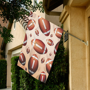 American football ball design pattern House Flag Garden Flag