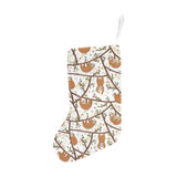 Sloths hanging on the tree pattern Christmas Stocking