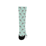 Kangaroo pattern background Crew Socks