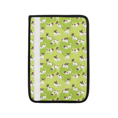 Jack Russel Pattern Print Design 01 Car Seat Belt Cover