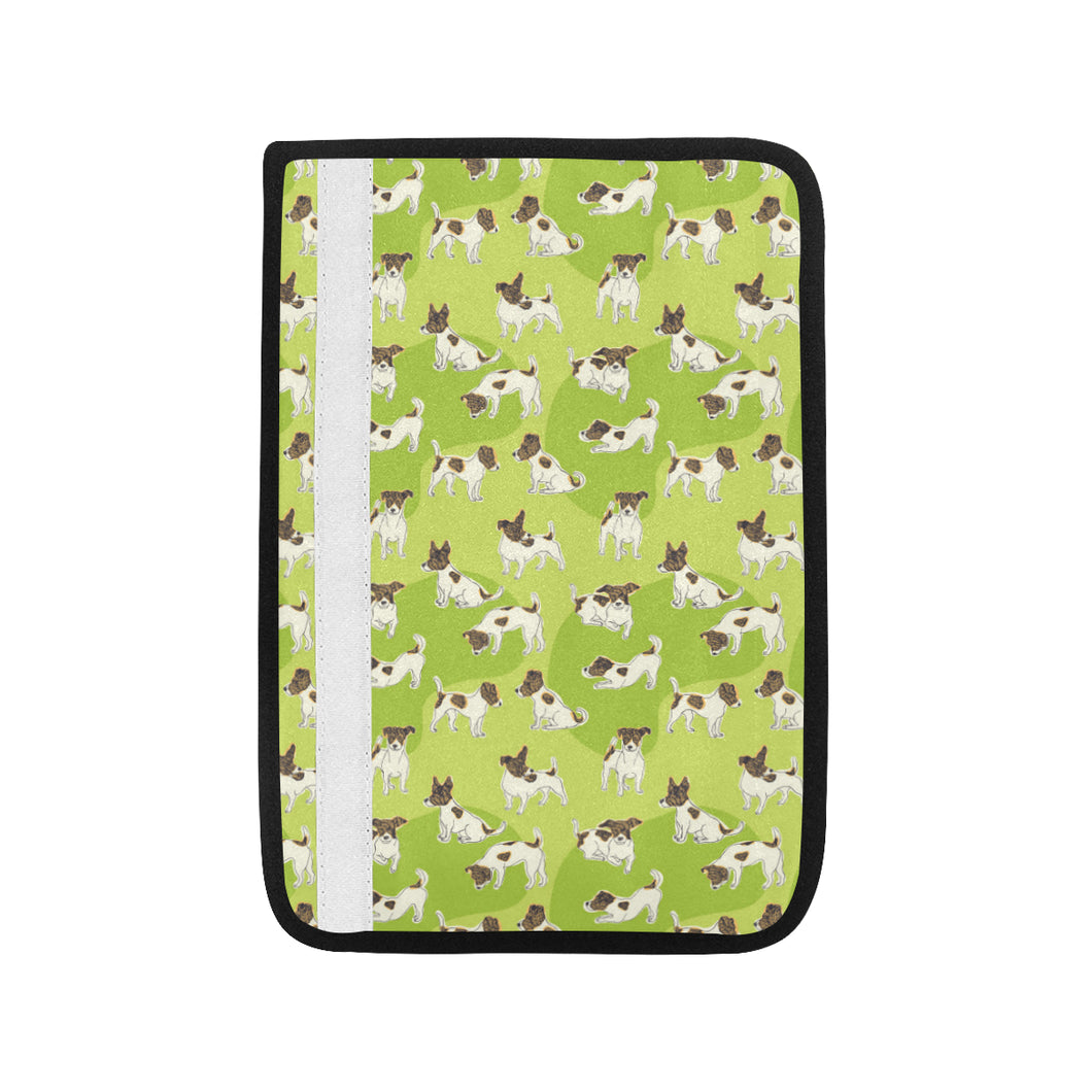 Jack Russel Pattern Print Design 01 Car Seat Belt Cover