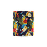 Colorful parrot flower pattern Morphing Mug Heat Changing Mug