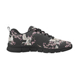Japanese crane pink sakura pattern Men's Sneaker Shoes
