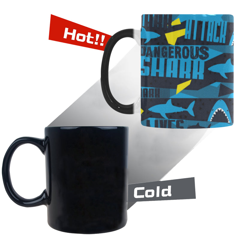 Shark dangerous Morphing Mug Heat Changing Mug