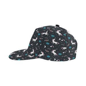 unicorn rainbows moon clound star pattern All Over Print Snapback Cap