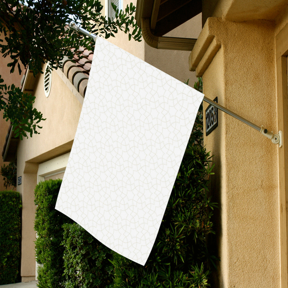 arabic white pattern House Flag Garden Flag