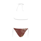 Fancy Carp red background Sexy Bikinis Two-Piece Swimsuits