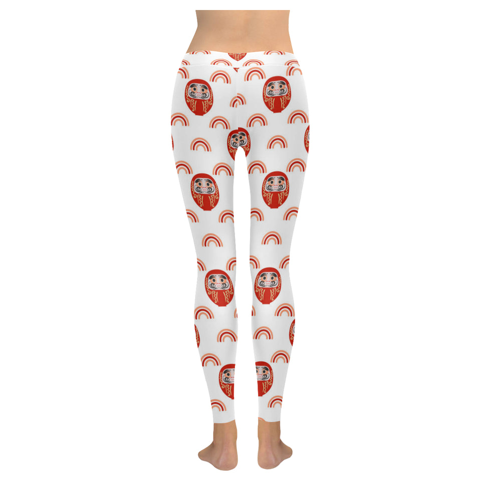 Daruma japanese wooden doll design pattern Women's Legging Fulfilled In US
