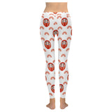 Daruma japanese wooden doll design pattern Women's Legging Fulfilled In US
