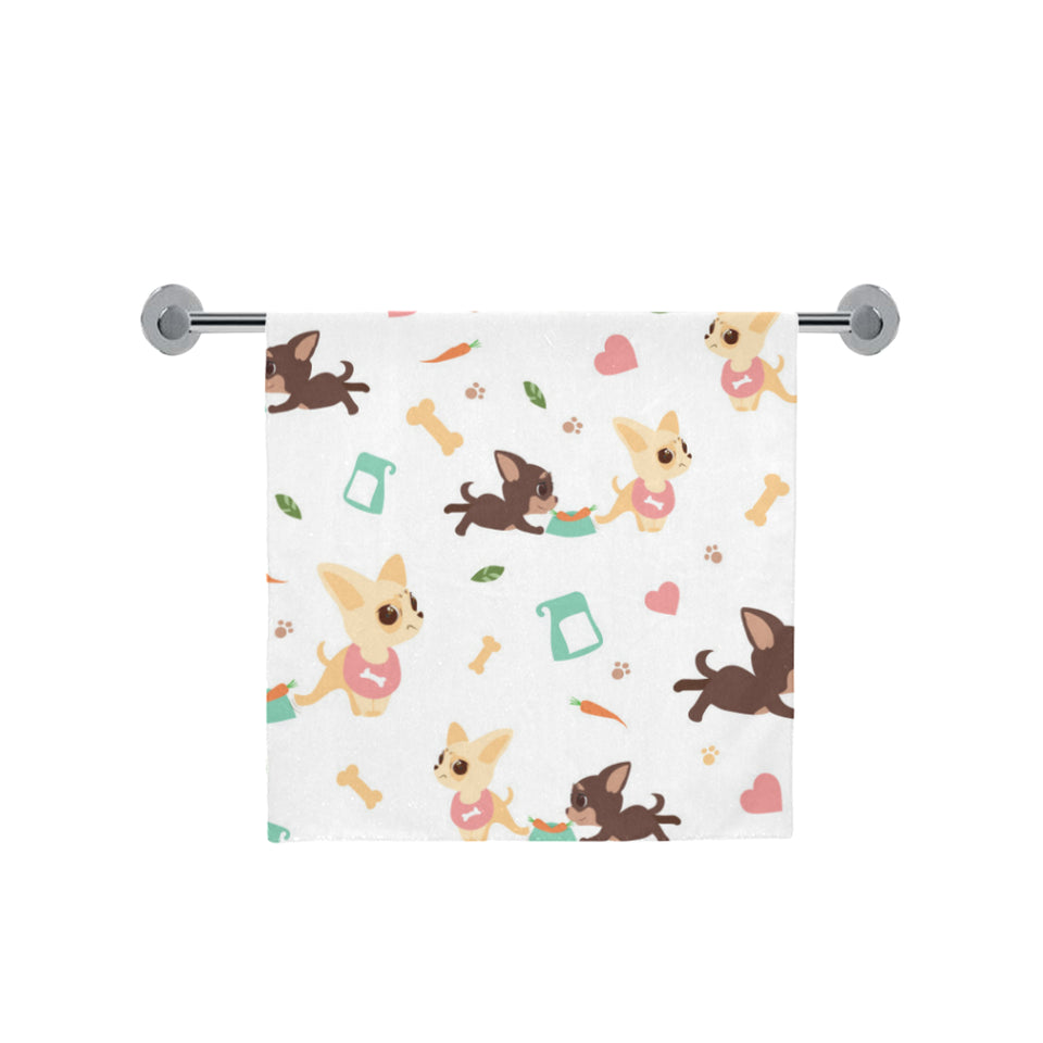 Cute Chihuahua puppie pattern Bath Towel