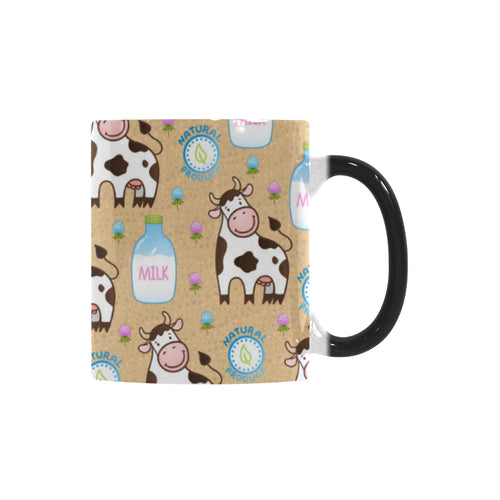 Cow bottle of milk pattern Morphing Mug Heat Changing Mug