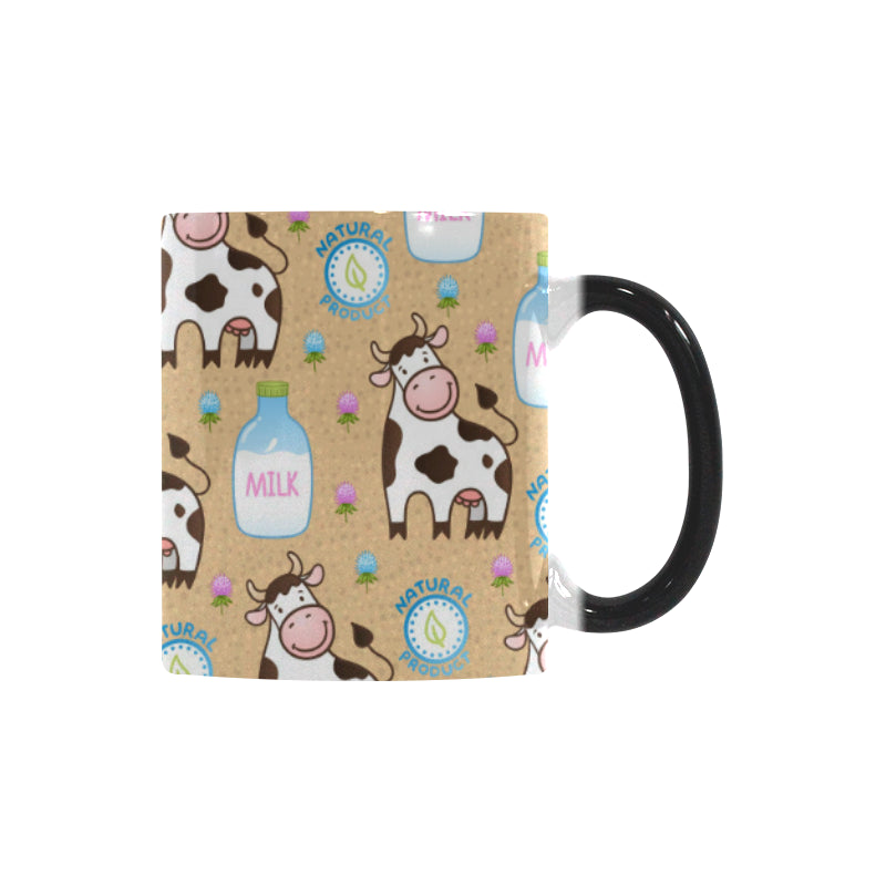 Cow bottle of milk pattern Morphing Mug Heat Changing Mug