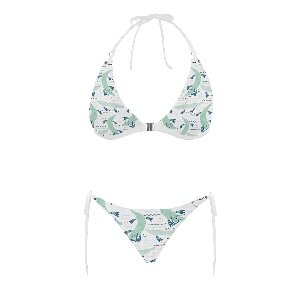 Crocodile diver pattern Sexy Bikinis Two-Piece Swimsuits