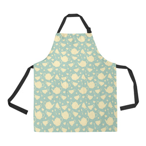 Tea pots Pattern Print Design 02 All Over Print Adjustable Apron