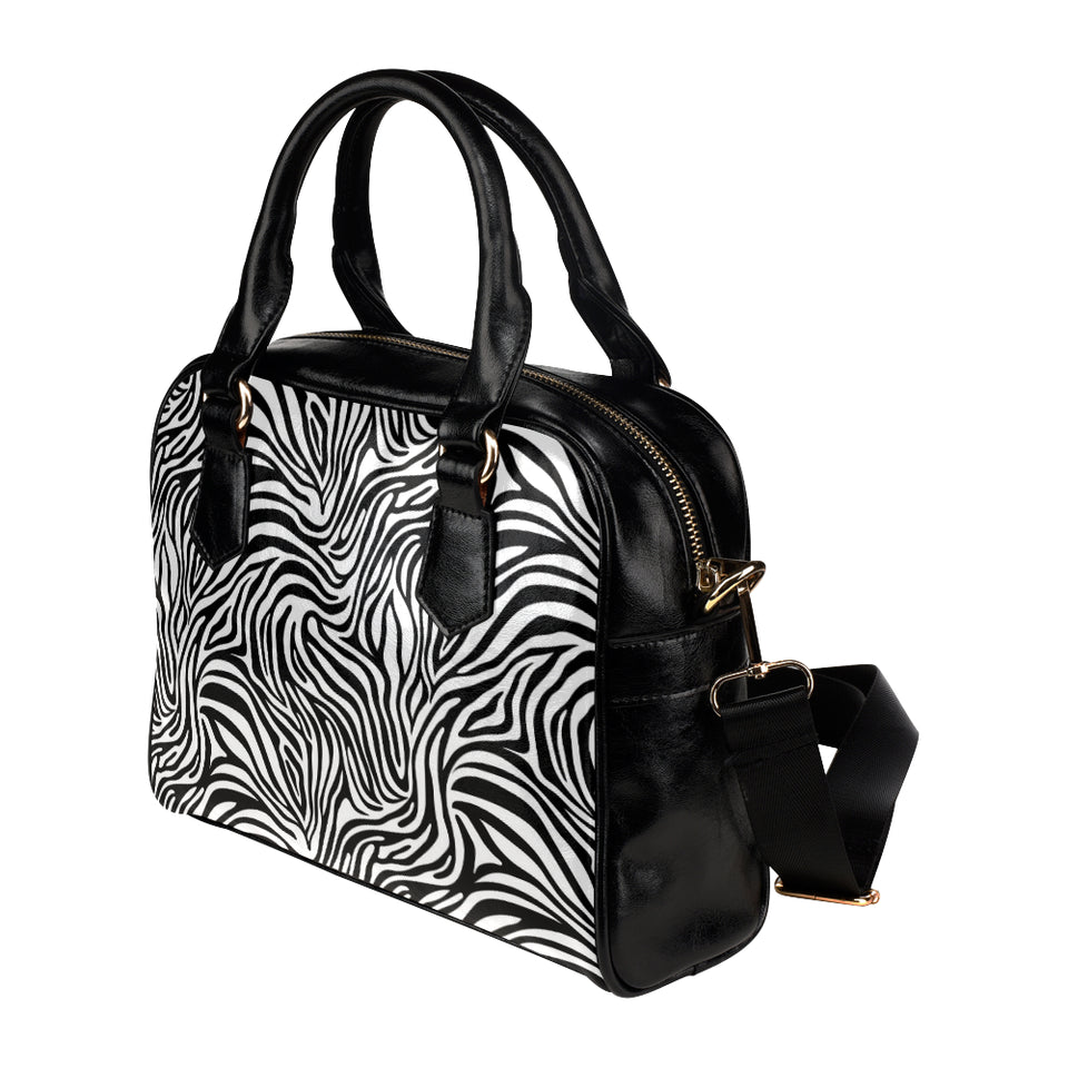 Zebra skin pattern Shoulder Handbag