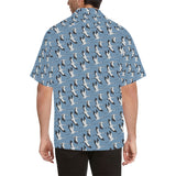 Seagull Pattern Print Design 04 Men's All Over Print Hawaiian Shirt (Model T58)