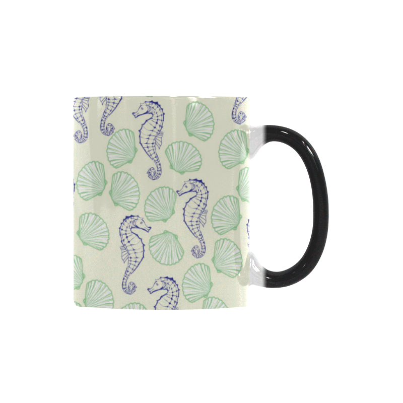 Seahorse shell pattern Morphing Mug Heat Changing Mug