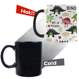 Cute dinosaurs pattern Morphing Mug Heat Changing Mug