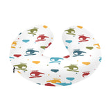 Colorful helicopter pattern U-Shaped Travel Neck Pillow