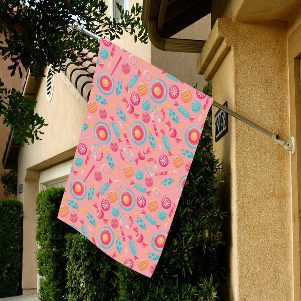 Colorful candy pattern House Flag Garden Flag