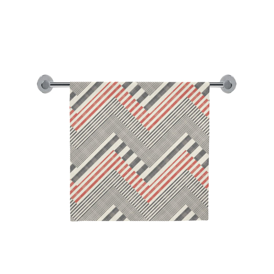 zigzag chevron striped pattern Bath Towel