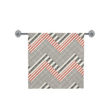 zigzag chevron striped pattern Bath Towel