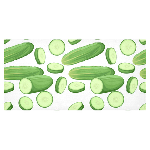 cucumber whole slices pattern Tablecloth