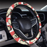 Popcorn Pattern Print Design 05 Car Steering Wheel Cover