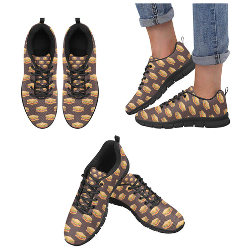 Sandwich Pattern Print Design 04 Women's Sneaker Shoes