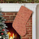 Brick Printed Pattern Print Design 03 Christmas Stocking