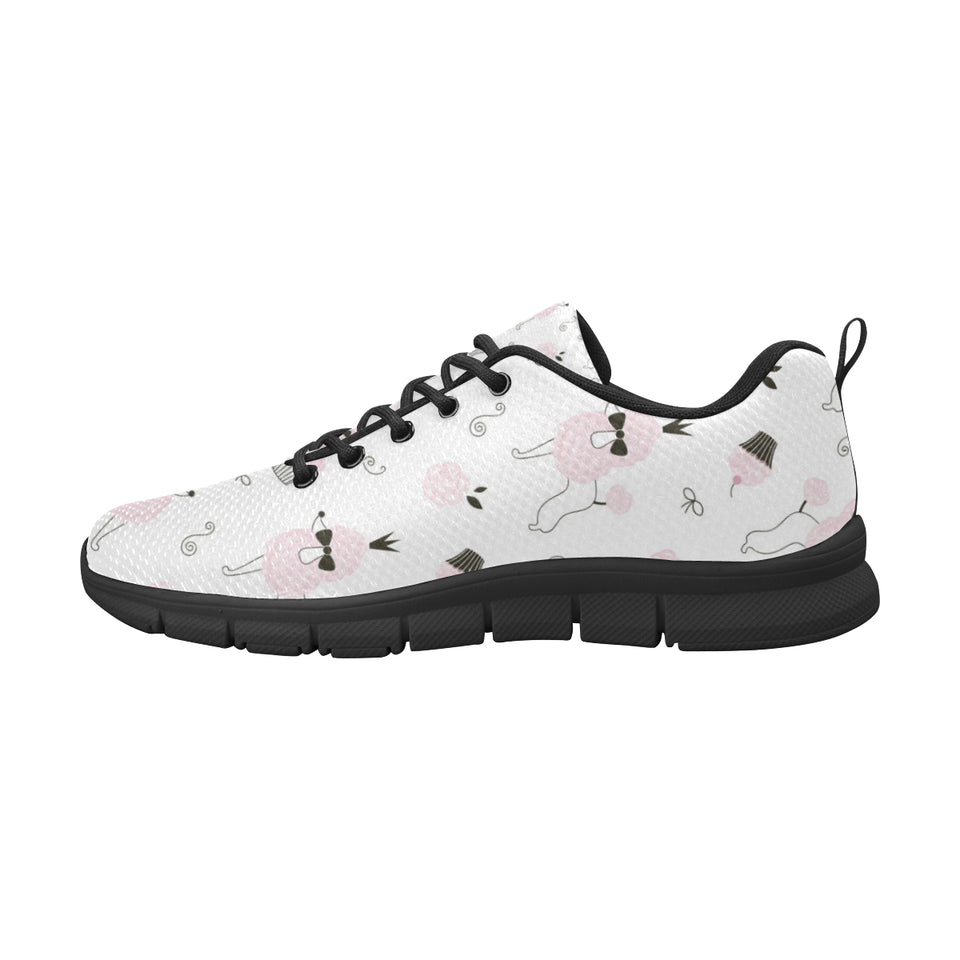 Poodle dog rose cake pattern Women's Sneaker Shoes