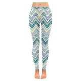 zigzag chevron paint design pattern Women's Legging Fulfilled In US