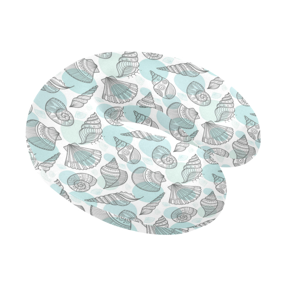 Shell polynesian tribal U-Shaped Travel Neck Pillow