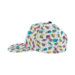 Dragonflies ginkgo leaves pattern All Over Print Snapback Cap