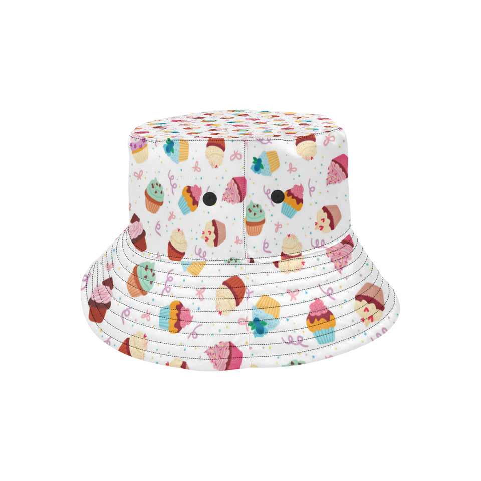 Cake cupcake design pattern Unisex Bucket Hat