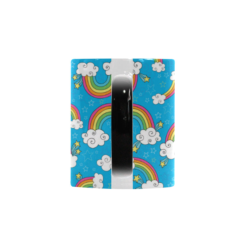 Rainbows Sky Clouds Pattern Morphing Mug Heat Changing Mug