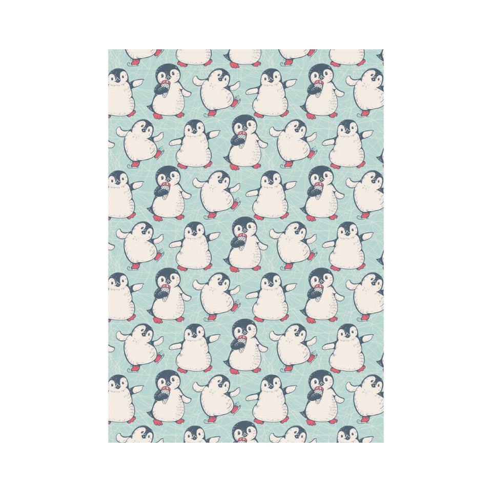 Cute Penguin pattern House Flag Garden Flag