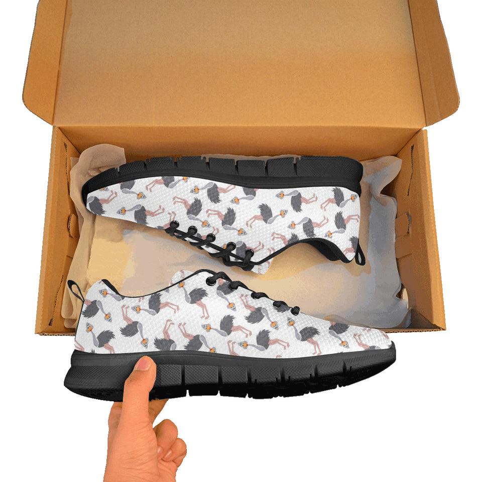 Ostrich Pattern Print Design 02 Men's Breathable Sneakers ( Model 055)